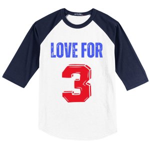 Love For 3 Damar We are with you Damar Baseball Sleeve Shirt