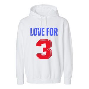 Love For 3 Damar We are with you Damar Garment-Dyed Fleece Hoodie