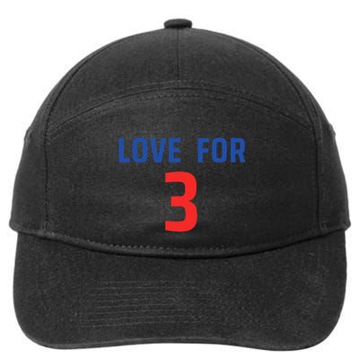 Love For 3 Trending Tee 7-Panel Snapback Hat