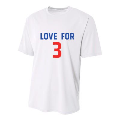 Love For 3 Trending Tee Youth Performance Sprint T-Shirt