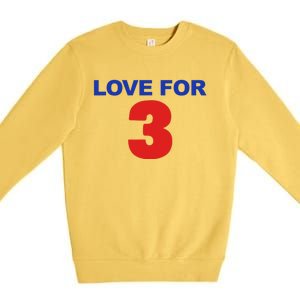 LOVE FOR 3 Premium Crewneck Sweatshirt