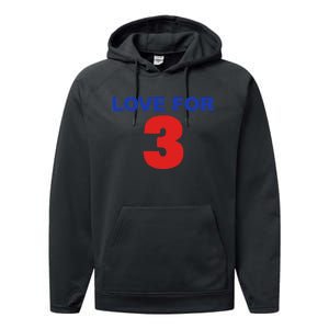 LOVE FOR 3 Performance Fleece Hoodie