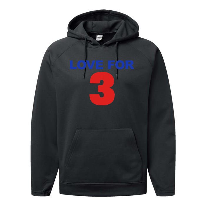 LOVE FOR 3 Performance Fleece Hoodie