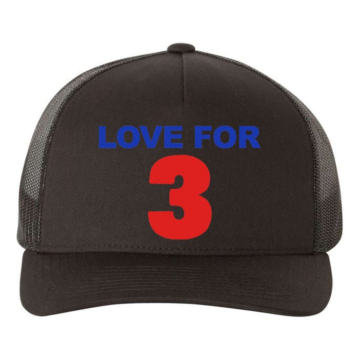 LOVE FOR 3 Yupoong Adult 5-Panel Trucker Hat