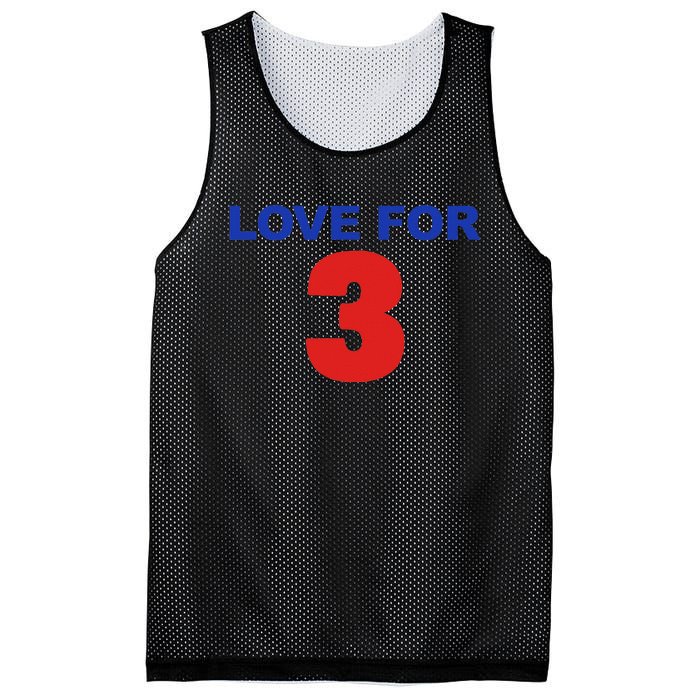 LOVE FOR 3 Mesh Reversible Basketball Jersey Tank