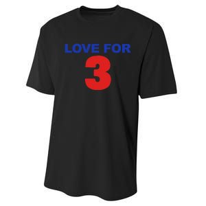 LOVE FOR 3 Performance Sprint T-Shirt