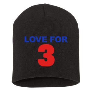 LOVE FOR 3 Short Acrylic Beanie