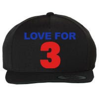 LOVE FOR 3 Wool Snapback Cap