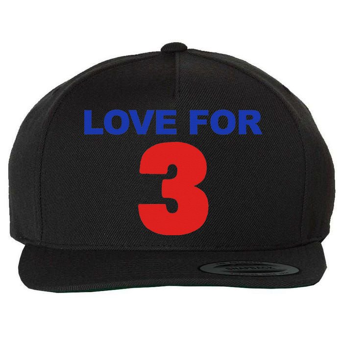 LOVE FOR 3 Wool Snapback Cap