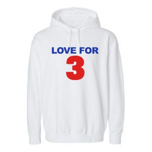 LOVE FOR 3 Garment-Dyed Fleece Hoodie