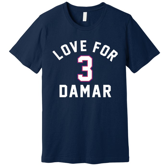 Love For 3 Pray For Damar Gift Premium T-Shirt