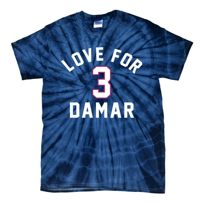 Love For 3 Pray For Damar Gift Tie-Dye T-Shirt