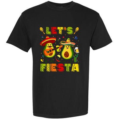 Let's Fiesta Avocado And Tacos Cinco De Mayo Garment-Dyed Heavyweight T-Shirt