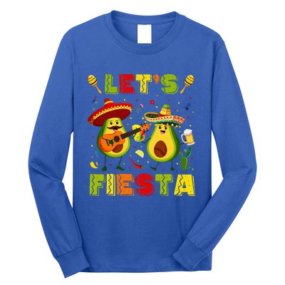 Let's Fiesta Avocado And Tacos Cinco De Mayo Long Sleeve Shirt