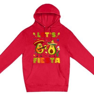 Let's Fiesta Avocado And Tacos Cinco De Mayo Premium Pullover Hoodie