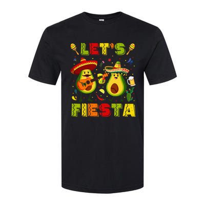 Let's Fiesta Avocado And Tacos Cinco De Mayo Softstyle CVC T-Shirt