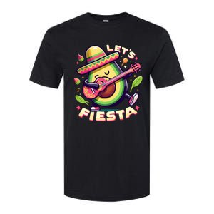 Lets Fiesta Avocado Funny Cinco De Mayo Party Softstyle CVC T-Shirt