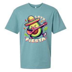 Lets Fiesta Avocado Funny Cinco De Mayo Party Sueded Cloud Jersey T-Shirt