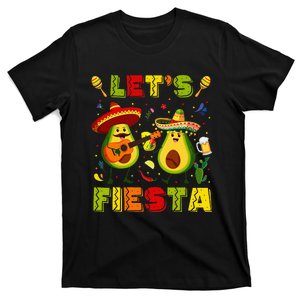 LetS Fiesta Avocado And Tacos Cinco De Mayo T-Shirt