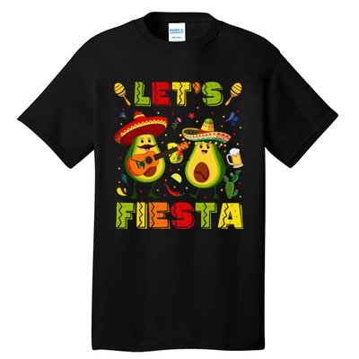 LetS Fiesta Avocado And Tacos Cinco De Mayo Tall T-Shirt