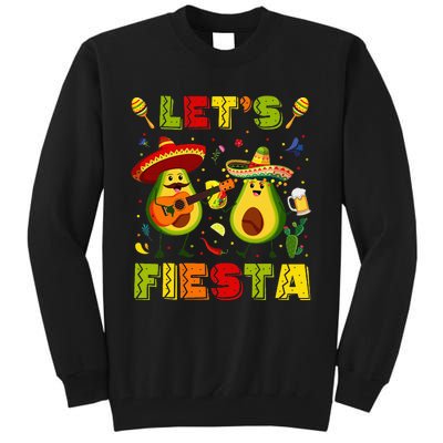 LetS Fiesta Avocado And Tacos Cinco De Mayo Tall Sweatshirt