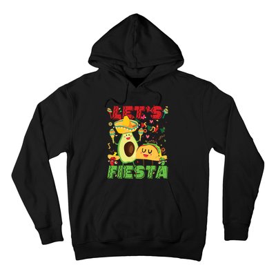 Lets Fiesta Avocado And Tacos Cinco De Mayo Mexican Party Hoodie