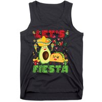 Lets Fiesta Avocado And Tacos Cinco De Mayo Mexican Party Tank Top