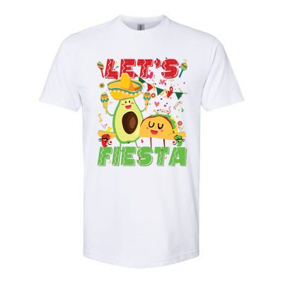 Lets Fiesta Avocado And Tacos Cinco De Mayo Mexican Party Softstyle CVC T-Shirt