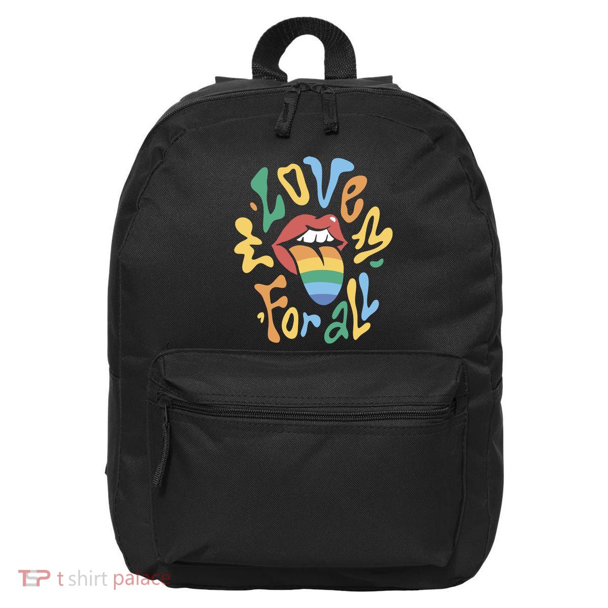 Love For All Pride Tongue 16 in Basic Backpack