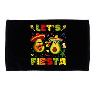 LetS Fiesta Avocado And Tacos Cinco De Mayo Microfiber Hand Towel