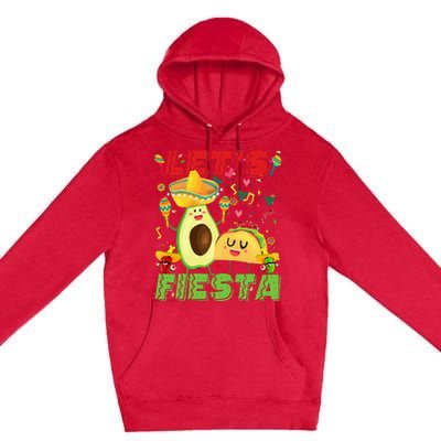 Let's Fiesta Avocado And Tacos Cinco De Mayo Mexican Party Premium Pullover Hoodie