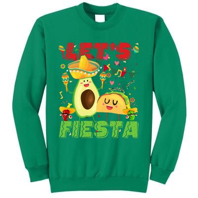 Let's Fiesta Avocado And Tacos Cinco De Mayo Mexican Party Sweatshirt