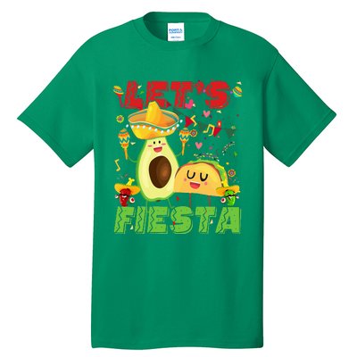 Let's Fiesta Avocado And Tacos Cinco De Mayo Mexican Party Tall T-Shirt