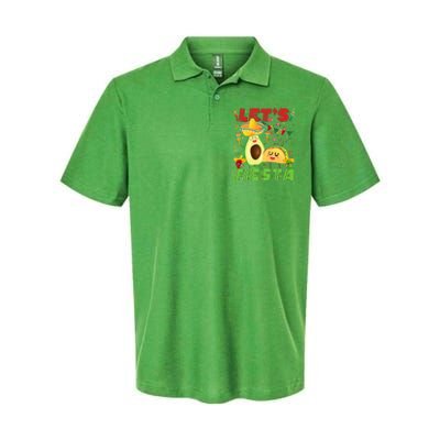 Let's Fiesta Avocado And Tacos Cinco De Mayo Mexican Party Softstyle Adult Sport Polo