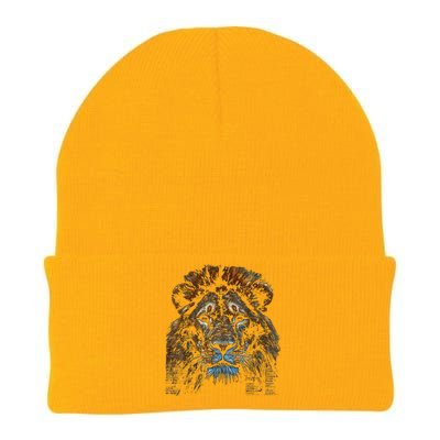 Lion Fantasy Art Animal Lion Knit Cap Winter Beanie