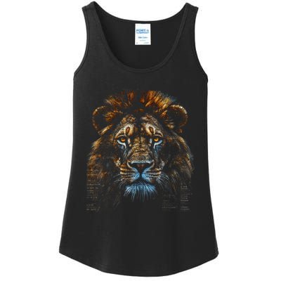 Lion Fantasy Art Animal Lion Ladies Essential Tank