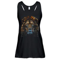 Lion Fantasy Art Animal Lion Ladies Essential Flowy Tank