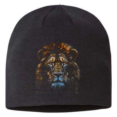 Lion Fantasy Art Animal Lion Sustainable Beanie