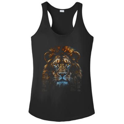 Lion Fantasy Art Animal Lion Ladies PosiCharge Competitor Racerback Tank