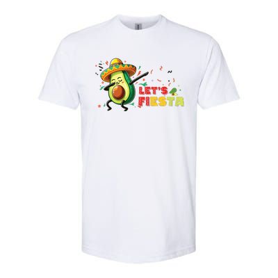 Lets Fiesta Avocado Dabbing Cinco De Mayo Women Softstyle® CVC T-Shirt