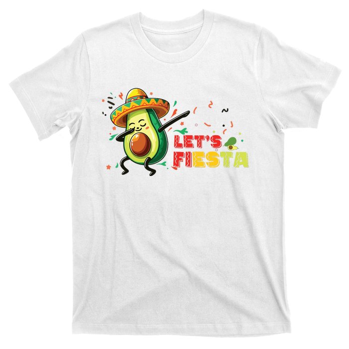 Lets Fiesta Avocado Dabbing Cinco De Mayo Women T-Shirt