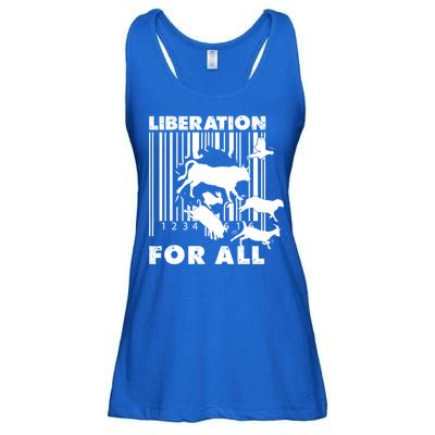 Liberation For All Animal Ware Animal Rights Gift Ladies Essential Flowy Tank