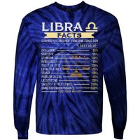 Libra Facts Astrology Horoscope Zodiac Sign Tie-Dye Long Sleeve Shirt