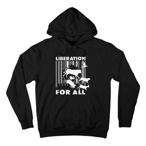 Liberation For All Animal Rights Hoodie