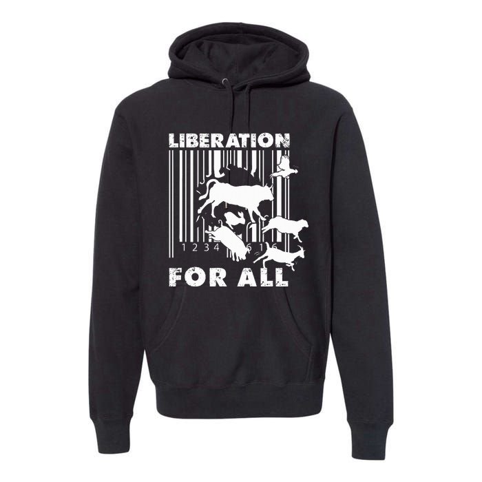 Liberation For All Animal Rights Premium Hoodie