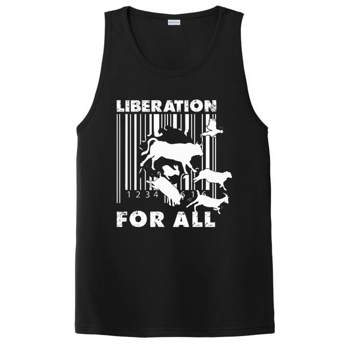 Liberation For All Animal Rights PosiCharge Competitor Tank