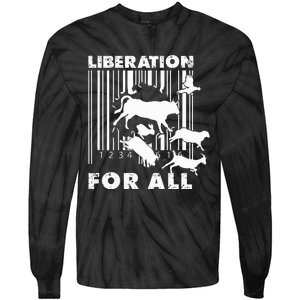 Liberation For All Animal Rights Tie-Dye Long Sleeve Shirt