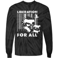 Liberation For All Animal Rights Tie-Dye Long Sleeve Shirt