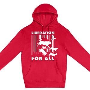 Liberation For All Animal Rights Premium Pullover Hoodie