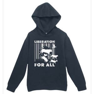 Liberation For All Animal Rights Urban Pullover Hoodie